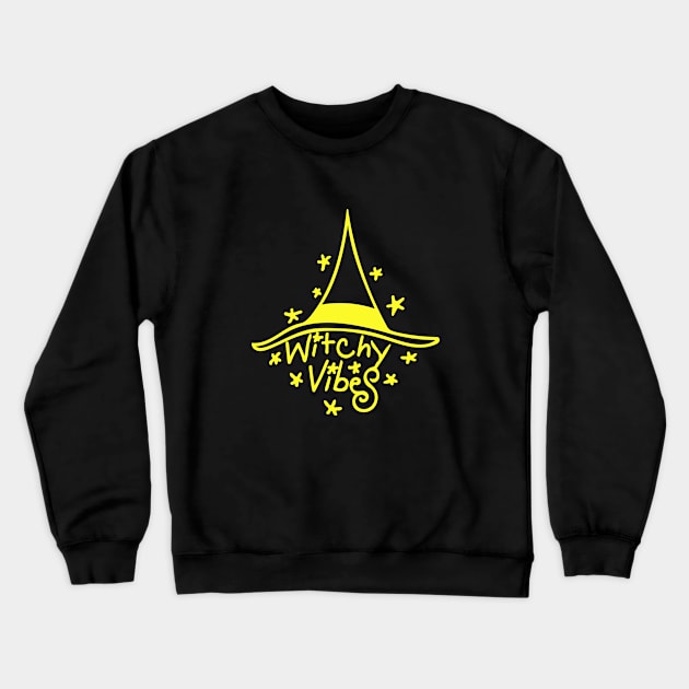 Witchy Vibes Crewneck Sweatshirt by bubbsnugg